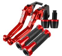 for MV Agusta Turismo Veloce 800 2014 Motorcycle CNC Aluminum Clutch Lever Brake Lever Sets Adjustable Folding Handle Levers(Red D)