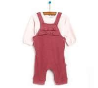For My Baby Newborn My Family Overalls-Slippers - Light Rose