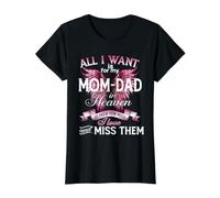 for My Dad & Mom in Heaven Love and Miss Them, Lost Parents Value Graphic T-Shirt