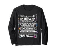 for My Daughter in Heaven Butterfly Memorial Long Sleeve T-Shirt