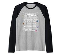 for My Daughter in Heaven Butterfly Memorial Raglan Baseball Tee