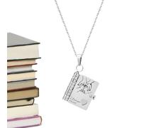 For My Daughter Necklace | Daughter Love Book Necklace | Stainless Steel Multilayer Hinged Pendant for Valentine's Day Christmas Birthday Travel School Graduation Daily, Siehe Beschreibung, Stainless