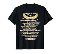 for My Mom in Heaven I Love Miss Mother Mom Family Memorial T-Shirt