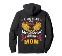 For My Mom in Heaven, Missing Mother From Daughters Sons Pullover Hoodie