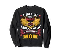 For My Mom in Heaven, Missing Mother From Daughters Sons Sweatshirt
