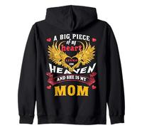 For My Mom in Heaven, Missing Mother From Daughters Sons Zip Hoodie