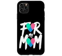 For My Mom Thyroid Cancer Awareness Heart Ribbon Case for iPhone 11 Pro Max