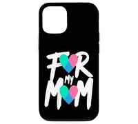 For My Mom Thyroid Cancer Awareness Heart Ribbon Case for iPhone 12/12 Pro