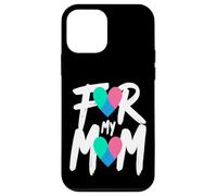 For My Mom Thyroid Cancer Awareness Heart Ribbon Case for iPhone 12 mini
