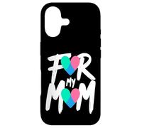 For My Mom Thyroid Cancer Awareness Heart Ribbon Case for iPhone 17