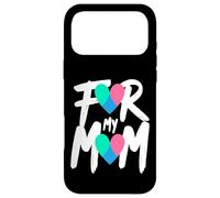 For My Mom Thyroid Cancer Awareness Heart Ribbon Case for iPhone 17 Pro Max