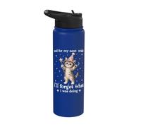 for My Next Trick I’ll Forget What I was Doing Funny Kitten Stainless Steel Insulated Water Bottle