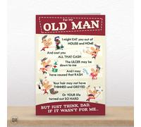 For My Old Man, If It Wasn't For Me... - Funny Father's Day Card