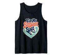 for My Saltwater Soul Surfer Beach Ocean Saying Tank Top