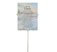 for My Uncle Waterproof Graveside Memorial Card and Weatherproof 30cm Card Holder