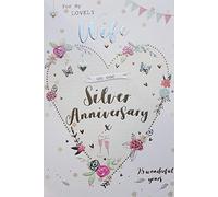 For My Wife on our Silver 25th Wedding Anniversary Card icg