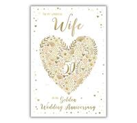 For My Wonderful Wife On Our Golden Anniversary Card 50 Years