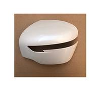 For N&issan For Qashqai For X-Trail 2014 2015-2020 Left Right Heated Mirror Glass Frame Mirror Cover Turn Signal Light Wing Mirror Cover Cap (Color : Cover White, Size : Left)