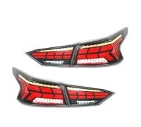 For N&issan For Teana 2019-2021 Car Taillights Assembly Rear Back Lamps Upgrade LED Dynamic Flashing Taillights(Black)