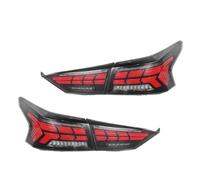 For N&issan For Teana 2019-2021 Car Taillights Assembly Rear Back Lamps Upgrade LED Dynamic Flashing Taillights(Brown)