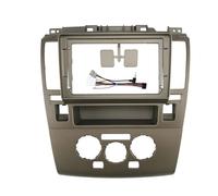 For N&issan For Tiida 2006 2007 2008 2009-2011 9inch Car Radio Fascias Android Mp5 Stereo Player 2din Head Unit Panel Frame stereo radio fascia frame(Brown-A-Cable)