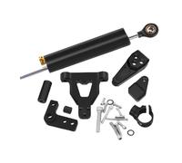 For N-ja 1000SX Z1000SX Titanium Ruler Directional Steering Damper Stabilizer Bracket Support Mounting Motorcycle Direction Damping Motorcycle Steering Dampers(Black-B)