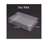 (For N64) Transparent Clear Cartridge Protective Case Cover For GB GBA GBC SNES N64 NES NGPC Switch Protector Box For PS5 For PS4