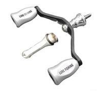 For NASCI For Sephia For STELLA Reel Double Rocker Handle Rocker Handle With Balance Bar Carbon Fibre Construction Suitable For Select Models(silvery)