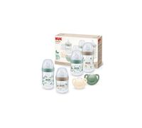 for Nature Perfect Start Baby Bottle & Dummy Set, 0-6 Months, 100% Natural Raw Materials, 4 x Bottles (150 ml & 260 ml), 2 x Silicone Soothers,