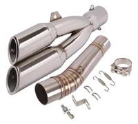 For NC700 NC700X NC700S NC750X NC750 Motorcycle Middle Link Muffler Double Hole DB Killer Slip On Exhaust Pipe Diameter Slip Exhaust Pipe(C)