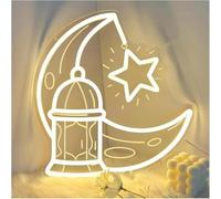 For neon lights for wall decor Ramadan for neon Sign Castle Moon for star LED for Light by for 34.1x32.5cm