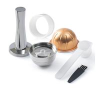 For Nespresso Vertuo Next Pop Stainless Steel Reusable Capsule Vertuoline Refillable Coffee Filter Compatible with Original Pods As Picture