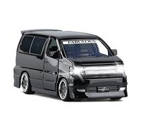 For New FABULOUS Modified MPV Car 1 32 Simulation Alloy Die-casting Sound And Light Model Toy Car Mini Replica Toys(Black)