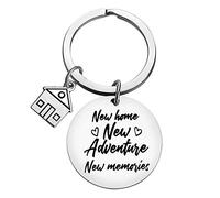 For New Home Gift New Home Keyring First Home Gifts for Couple Housewarming Gift for New Homeowners Gift New House Keychain Moving in Keychain for Family Friends