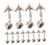 For Night Fishing , Fishing Alarm Bells - 20Pcs Metal Fishing Bells for Rods Loud Bite Alerts for Fish Poles, Silver
