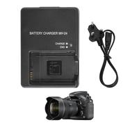 for Nikon Battery Charger, 2 Pcs Black for Nikon Camera Charger, Camera Battery Chargers, Suitable Nikan En-El14 En-El14a Batteries d3100 d3500 d5100 d5600 p7000 p7100Dslr Cameras Rapid Power Supply