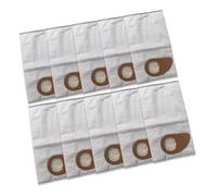 For Nilfisk For Buddy II 12 18 12L 18L For INOX Vacuum Cleaner Replacement Dust Bags 4/10 Pack Fleece Bags for Dust Collection(10 Pack)