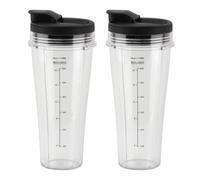 for Ninja Blender Cups, 2pcs Blender Cup with Lids, Blender Replacement Parts for Ninja Blender BN750UK BN800UK BN495UK CB350UK CB150UK CB100UK