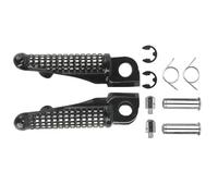 For NINJA ZX6R ZX636 ZX9R ZX10R ZX12R 250R EX250 ER6N ER6F ER6 650R EX650 GTR1400 Motorcycle Front Footrests Foot Pegs CFCKHPTHAZ(Black)