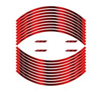 For NINJA300 For EX300 Motorcycle 17 Inch Front Rear Decal Wheel Hub Waterproof Reflective Rim Stickers(Style 15)