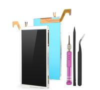 for Nintendo 3DS XL Top Upper LCD Screen Display Replacement for Nintendo 3DS XL Top LCD Display Touch Screen Digitizer Assembly Replacement with Tools(Black