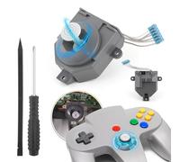 for Nintendo N64 Joysticks Replacement for Nintendo 64 Controller Joystick for N64 Hall Effect 3D Analog Stick Module Wheel Thumbsticks Replace Accessories Parts with Repair Tools