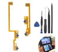 for Nintendo New 3DS L/R ZL/ZR Shoulder Trigger Button with Flex Cable for Nintendo New 3DS XL/New 3DS LL Left Right Shoulder Button Ribbon Key Cable Replacement Accessories with Repair Tools