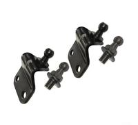 For Nissan 350z Tailgate Gas Struts Fixing Brackets Pair Steel Alloy Black Direct Replacement Compatible With Coupe Hatchback 2003 2004 2005 2006 2007 2008 Models Rear Boot Support Hardware Kit