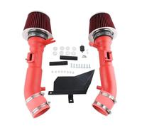For Nissan 370Z 40th For Base For Nismo For Sport For Touring 3.7L 2009-2016 Auto Car High Flow Cold Air Intake Filter Kit Automotive Air Intake Pipe(Red Filter Pipe)