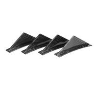 For Nissan For Altima For 350Z For 370Z For GT-R 2000-2022 4PCS Universal Rear Bumper Lip Diffuser Shark Fins Spoiler Body Kit(Fiber Look)