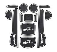For NISSAN For Juke 2013 2014 2015 2016 Anti-Slip Gate Slot Mat Interior Accessories Rubber Coaster Car Sticker Custom Car Anti-Slip Cup Mat