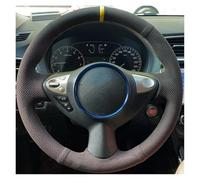 For Nissan For Juke For Maxima 370Z For Sentra SV Car Steering Wheel Braid Cover Suede DIY; Hand Sewing Car Steering Wheel Cover(White Thread)