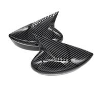 For Nissan For Kicks For Lannia BlueBird 2015-2021 Car Rearview Side Mirror Cover For Wing Cap Exterior Door Rear View Case Trim Carbon(With Light Type)