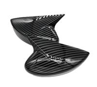 For Nissan For Kicks For Lannia BlueBird 2015-2021 Car Rearview Side Mirror Cover For Wing Cap Exterior Door Rear View Case Trim Carbon(No Light Type)